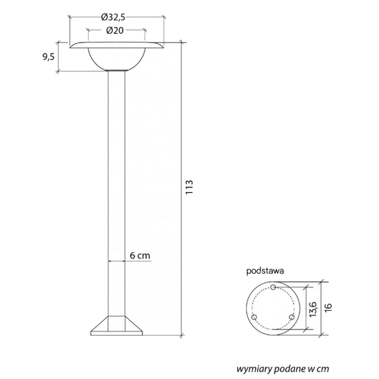 Oprawa stojąca Febe 1081-113