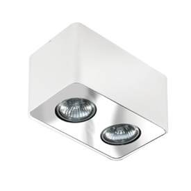 Lampa Azzardo Nino 2 biało chrom WH/CH