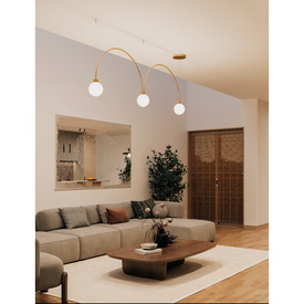 Lampa wisząca FLYING BALL arc LED AQform