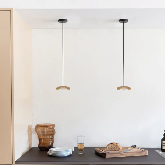 Lampa wisząca Forget me not dąb UMAGE