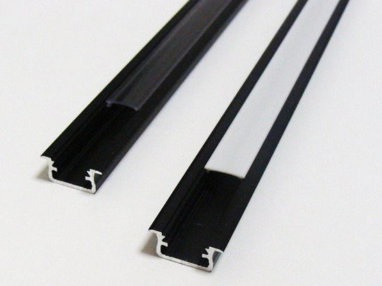 Profil wpuszczany czarny anodowany typ B 2 metry