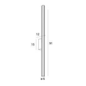 Kinkiet  Fayette 91cm 18W Złoty IP44 Maxlight