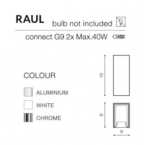 Chromowany kinkiet RAUL AZ0868 Azzardo