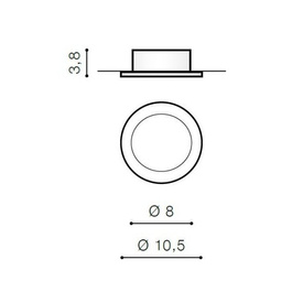 Oprawa do zabudowy Ibiza black-gold Azzardo