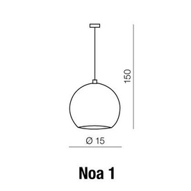 Lampa wisząca Noa chrom Azzardo