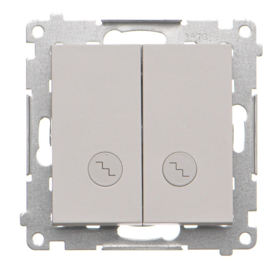 Łącznik schodowy podwójny z podświetleniem LED Simon 55