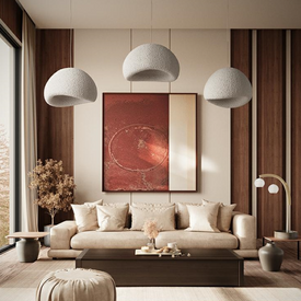 Lampa wisząca NEST 50 biała Moosee