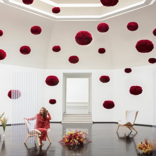 Lampa wisząca EOS mini czerwona UMAGE 