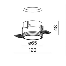 PUTT midi LED trimless wpuszczany AQform