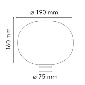 Lampa stołowa Glo-Ball Basic Zero biała F3330009 Flos