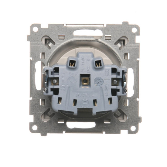 Gniazdo pojedyncze z klapą Simon 55