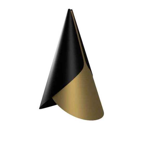 Klosz CORNET czerń i mosiądz UMAGE