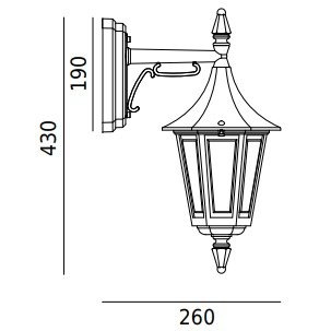 Kinkiet zewnętrzny Rimini Norlys art. 2591 biały