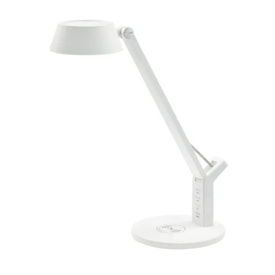 Lampka biurkowa LED LEO z ładowarką indukcyjną wireless biały
