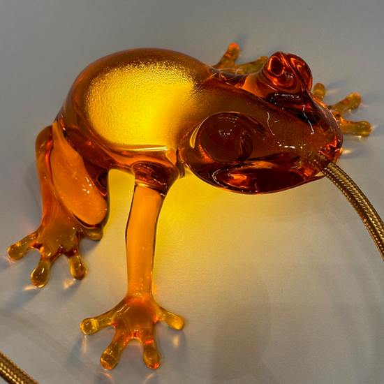 Lampa wisząca / lampa stołowa HUNGRY FROG, BURSZTYN QeeBoo