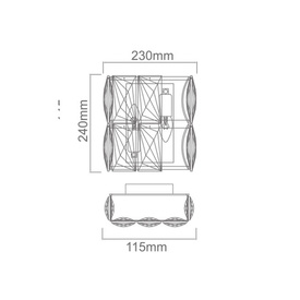 Kinkiet Intero Gold OPEN DESIGN HIGHLIGHTS