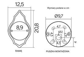 Kinkiet zewnętrzny KULE CLASSIC K 3012/1/K 200 SU-MA 