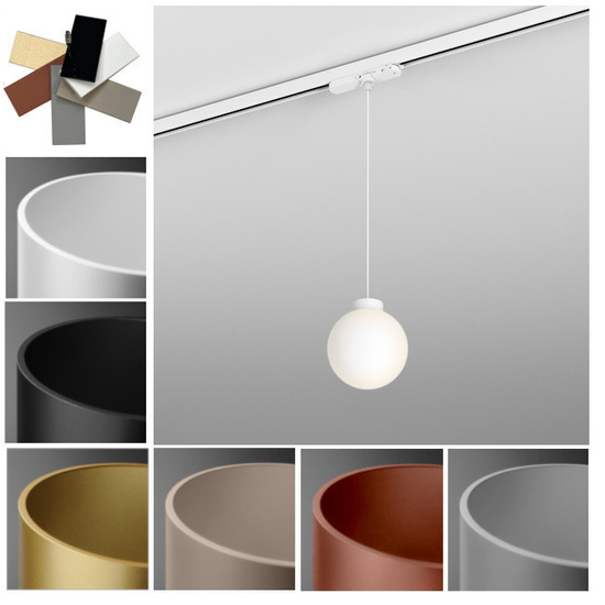 MODERN BALL simple midi LED zwieszany track AQform