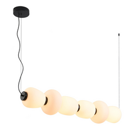 Lampa wisząca BRILLA-6 LED biało-czarna 125 cm Step into design