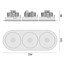 Oprawa do zabudowy Speaker RD100 3 Zaho Lighting