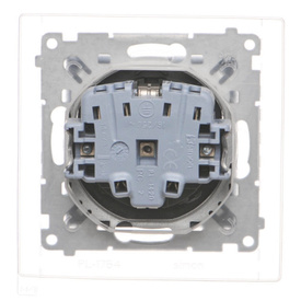 Gniazdo pojedyncze z klapą typu Schuko Simon 55 