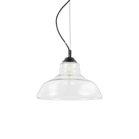 LAMPA WISZĄCA BISTRO SP1 PLATE TRANSPARENTNA 112336 IDEAL LUX