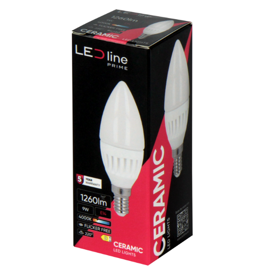 Żarówka LED line PRIME LED E14 9W 4000K 1170lm 170-250V C37 DIM ŚWIECZKA ŚCIEMNIALNA