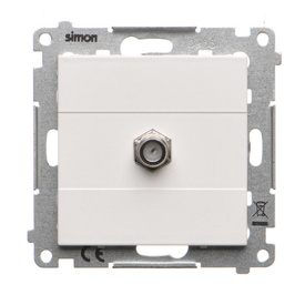 Gniazdo antenowe typu „F” Simon 55 