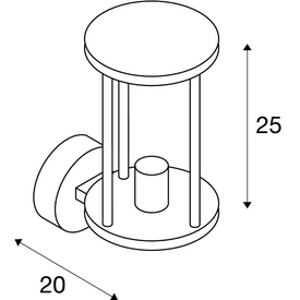 Lampa ścienna PHOTONIA 232045 SLV