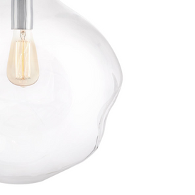 Lampa wisząca trzypunktowa AVIA 3 transparentna, chrom KASPA