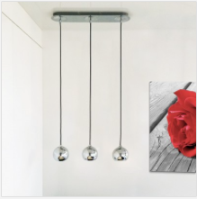 AZZARDO  GULIA 3 CHROM LAMPA WISZĄCA