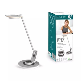 Lampka biurkowa LED Rita Nilsen srebrna