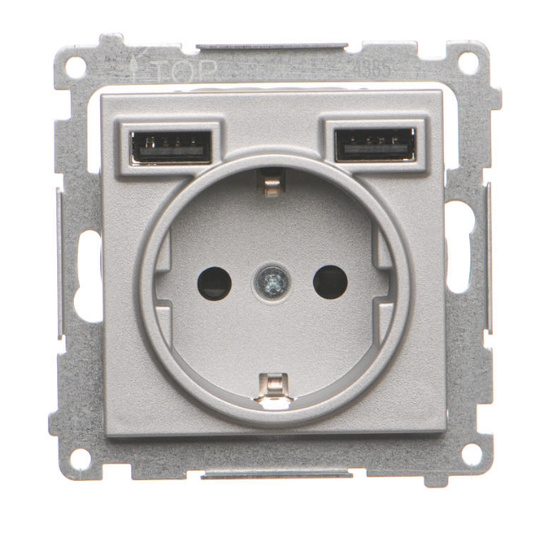 Gniazdo Schuko ze zintegrowaną ładowarką Simon 55