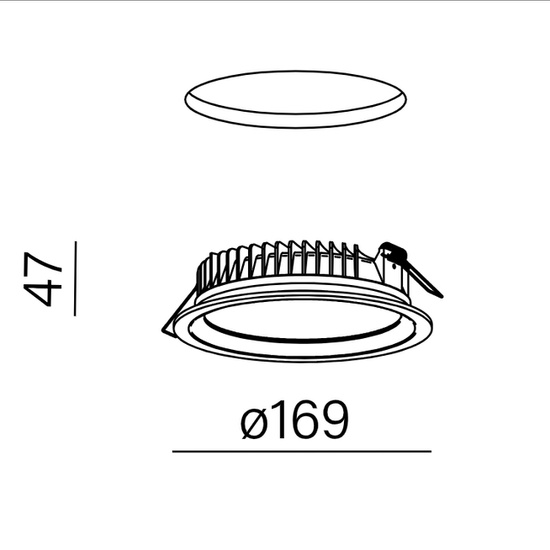 MINI RING rim LED wpuszczany AQform