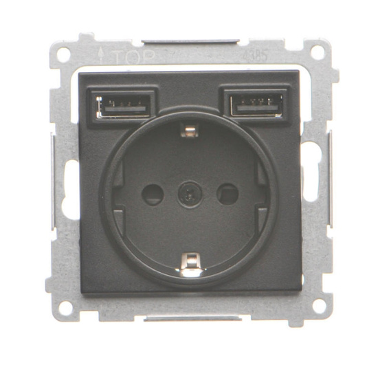 Gniazdo Schuko ze zintegrowaną ładowarką Simon 55