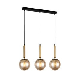 Lampa wisząca Ravena PND-2324-3L BRO+AMB Italux