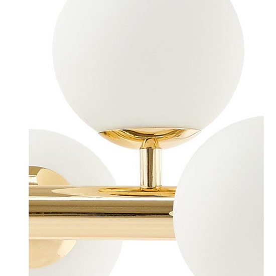 Lampa przysufitowa CUMULUS 3 złota KASPA