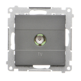 Gniazdo antenowe TV pojedyncze końcowe Simon 55