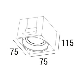 Oprawa do zabudowy ERO RD1 1 Zaho Lighting
