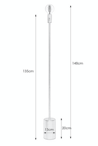 Lampa stojąca CAPITAL Floor 1L Black