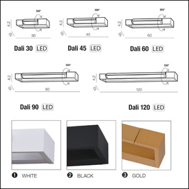 Kinkiet Dali 60 biały 3000K Azzardo AZ2792