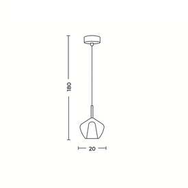 LAMPA WISZĄCA GRACE C CLEAR Azzardo