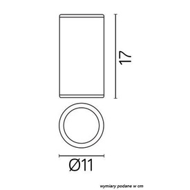 Plafon zewnętrzny ADELA 7003 BL SU-MA