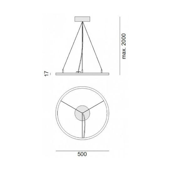 Lampa wisząca Star SD1 500 Zaho Lighting