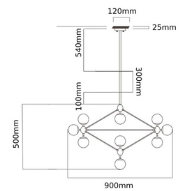 Lampa wisząca Bao Gold OPEN DESIGN HIGHLIGHTS