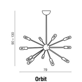 Lampa wisząca Orbit White Azzardo AZ1658
