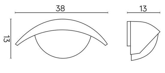 Kinkiet ogrodowy TESS 1853 marki SU-MA