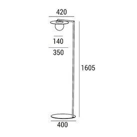 Oprawa podłogowa Sun FL1 Zaho Lighting 