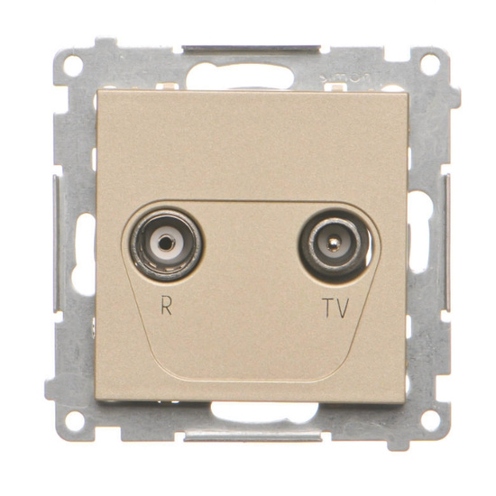 Gniazdo antenowe R-TV końcowe separowane Simon 55