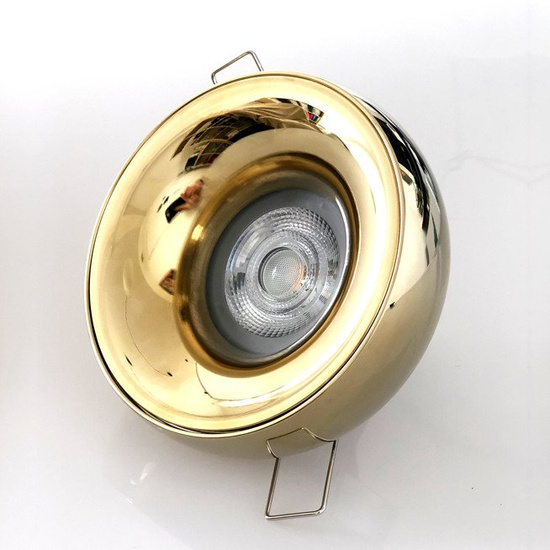 Oprawa wpuszczana Adamo złota ze złotym pierścieniem AZ1482+AZ1486 Azzardo